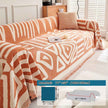 Bohemian-Style Chenille Fabric Extra Long Couch Cover Anti dog scratch