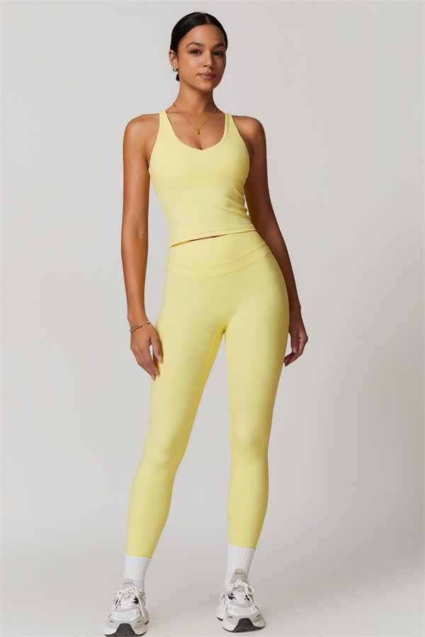The Enigma Cross Back Vest Leggings 2-Piece Set