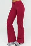 The Lushness V-Back Sports Bra Flared Leggings 2-Piece Set