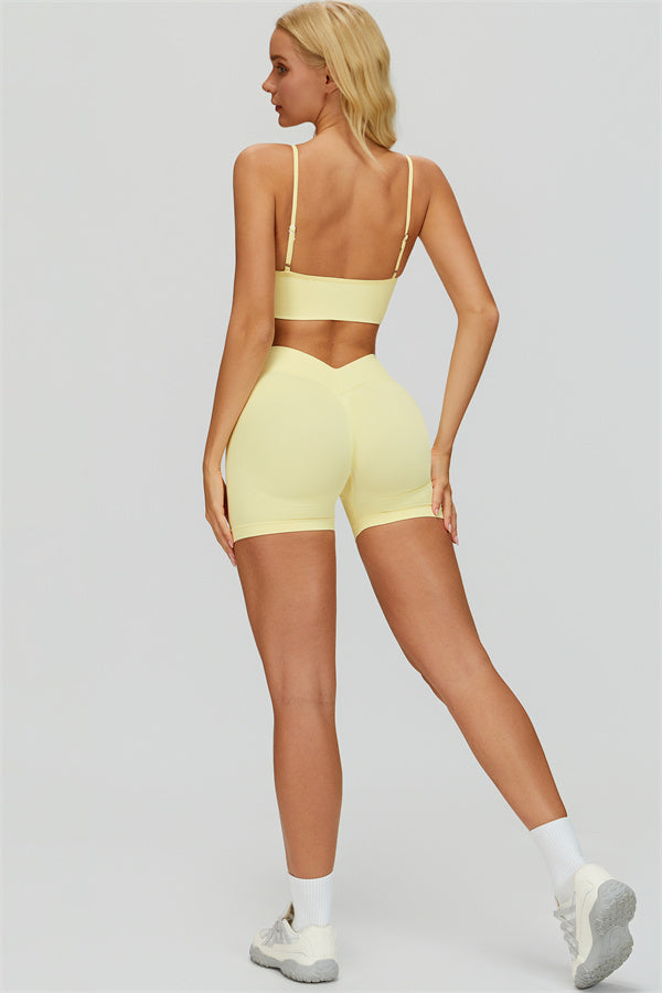 The Empower Jacket Sports Bra Shorts 3-Piece Set