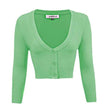 Women's Cropped Bolero 3/4 Sleeve Cardigan