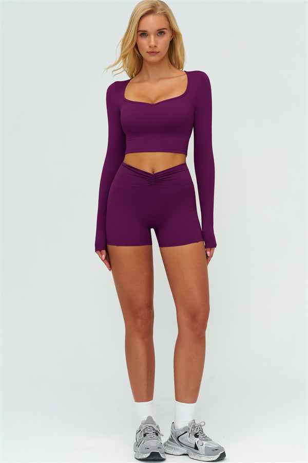 The Lushness Long Sleeve Crop top