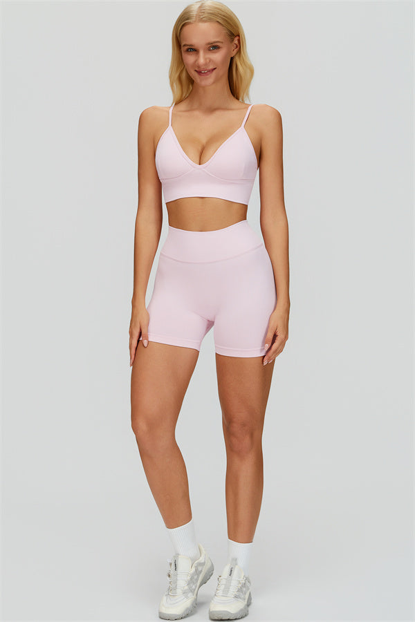 The Empower Jacket Sports Bra Shorts 3-Piece Set