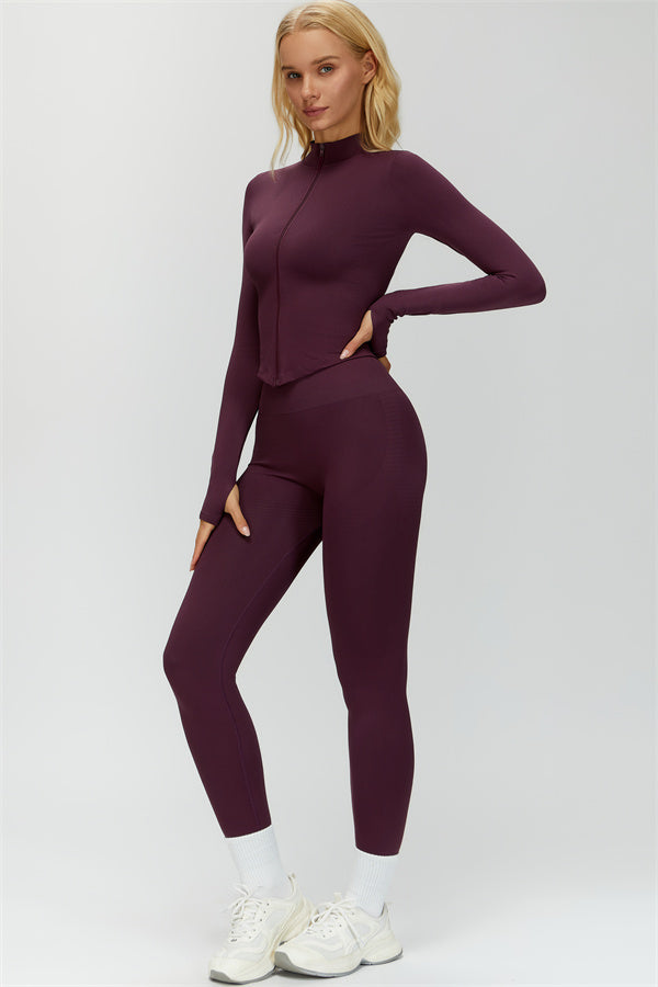 The Delight Jacket Sports Bra Leggings 3-Piece Set