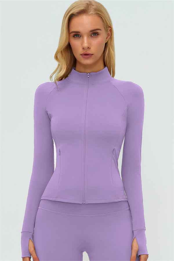 The Twirl Zip Jacket Straight Leg Pants 2-Piece Set