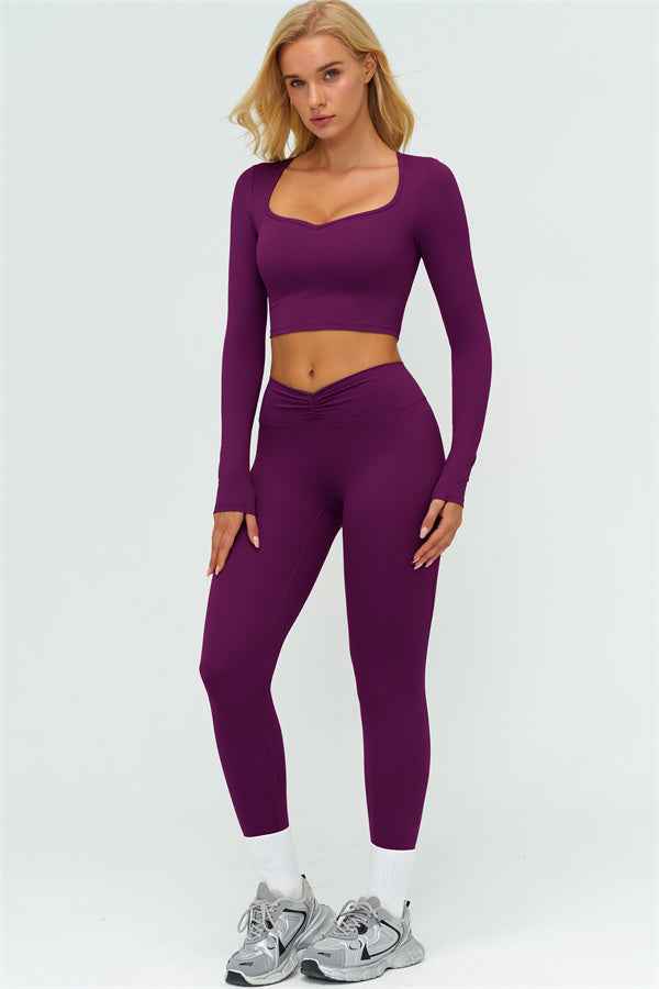The Lushness Long Sleeve Crop top