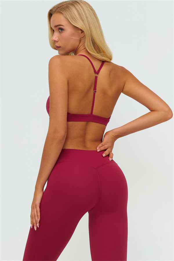 The Lushness Y-Back Sports Bra Leggings 2-Piece Set