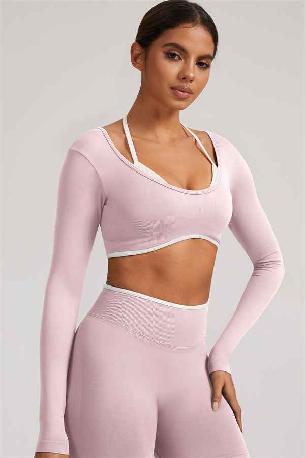The Elevate Long Sleeve Crop top Leggings 2-Piece Set