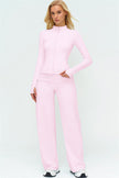 The Twirl Zip Jacket Straight Leg Pants 2-Piece Set