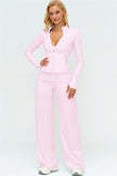 The Twirl Zip Jacket Straight Leg Pants 2-Piece Set