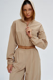 The Svelte UV protection Crop Hoodie Sweatpants 2-Piece Set