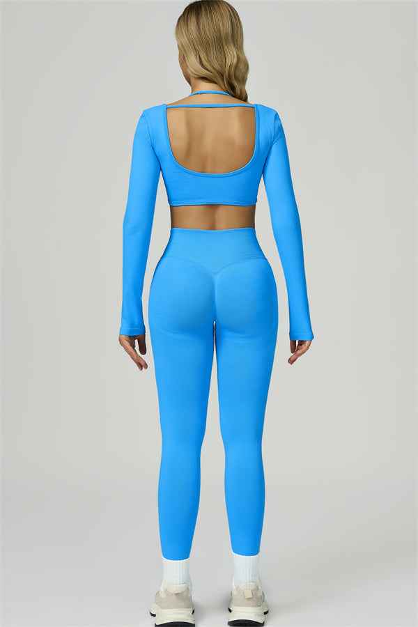 The Prime Long Sleeve Crop Top Leggings 2-Piece Set