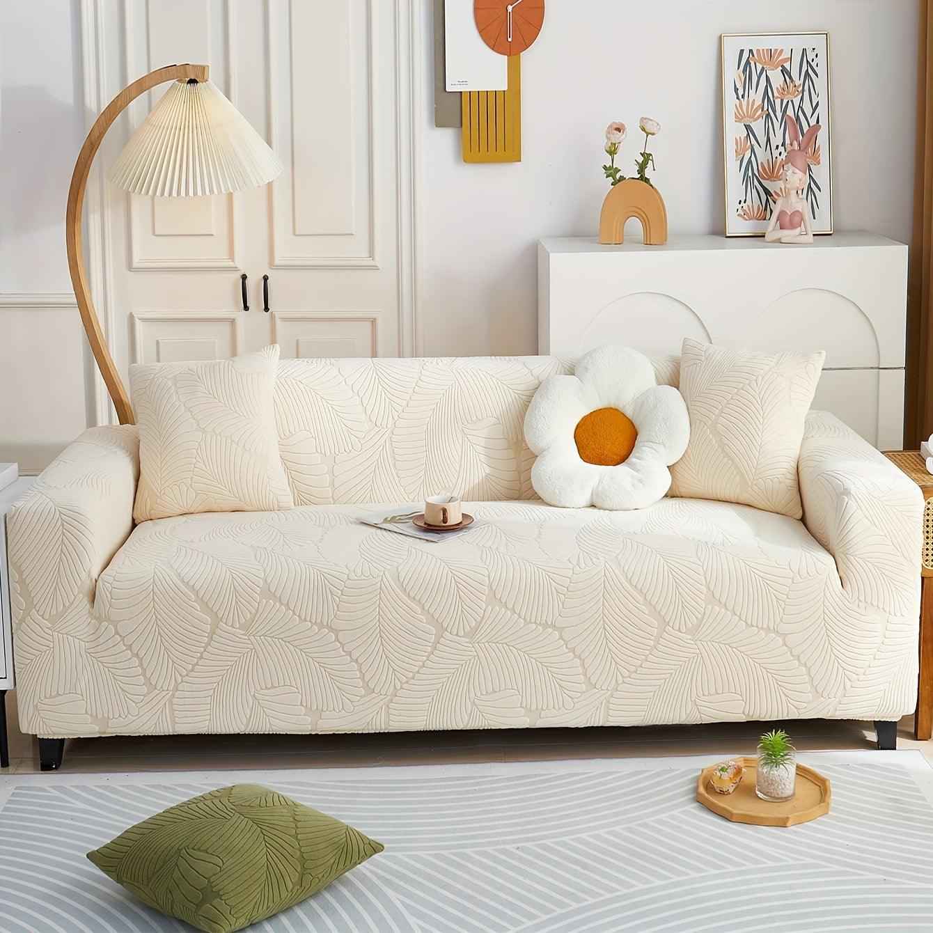 Premium Stretch Gray Couch Cover | Durable, Non-Slip & Versatile