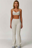 The Refresh Jacket Sports Bra Flared Leggings 3-Piece Set