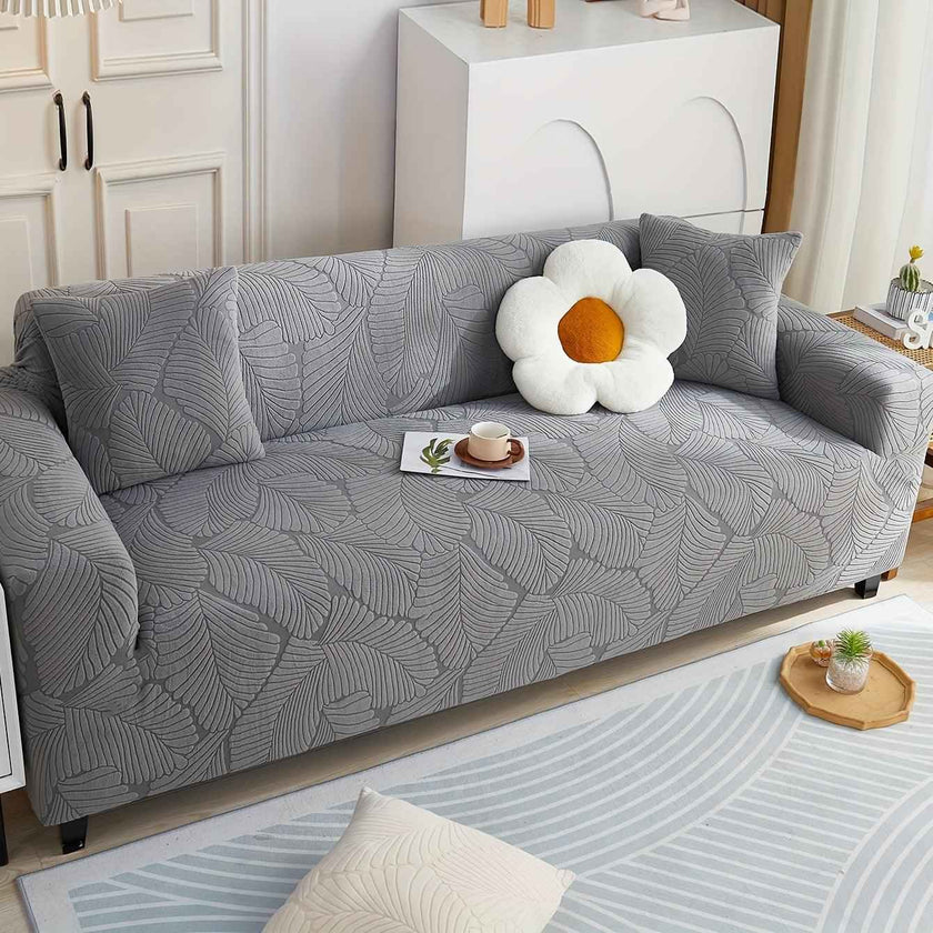 Premium Stretch Gray Couch Cover | Durable, Non-Slip & Versatile