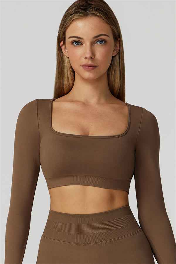 The Reign Long Sleeve Crop Top Leggings 2-Piece Set