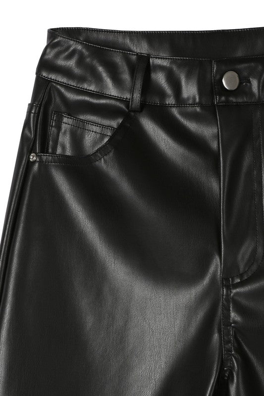 Vegan leather pants - Pikemla