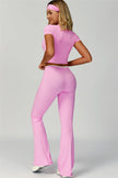 The Skyline Tie Top Flared Leggings 2-Piece Set