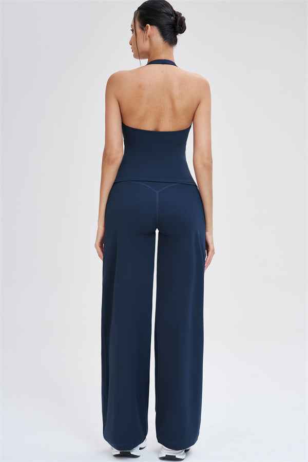 The Stride Crop Top Straight Leg Pants 2-Piece Set