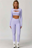 The Lavish Long Sleeve Cut-out Crop Top