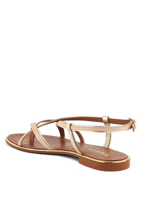 Pheboe Strappy Flat Sandals - Pikemla