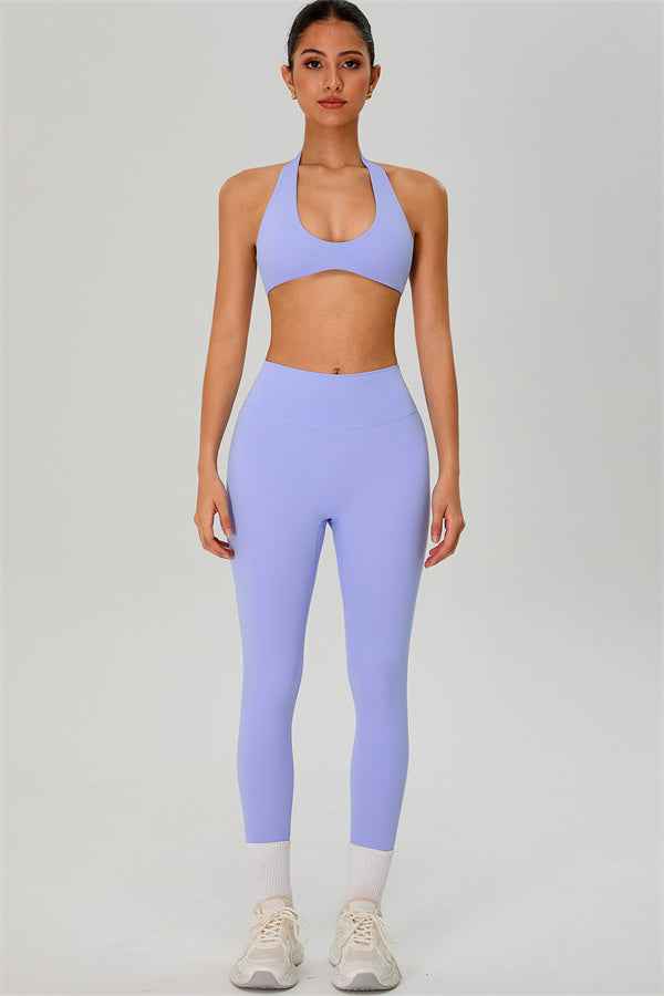 The Solid Sports Bra Leggings 2-Piece Set