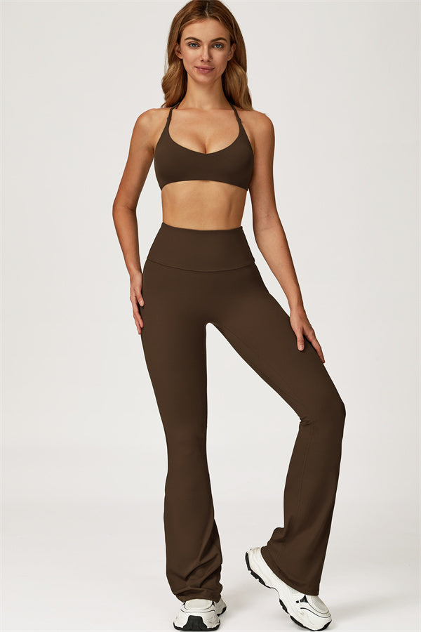 The Lily Sports Bra Flared Leggings 2-Piece Set