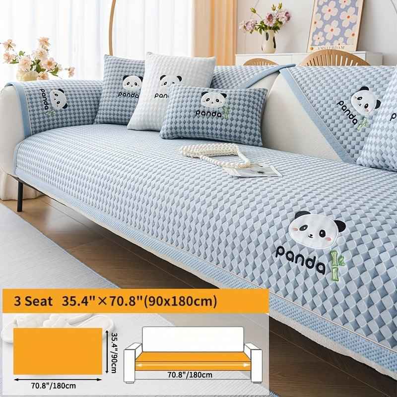 Waterproof Couch Cover, Non-Slip Panda Pattern Sofa Cover