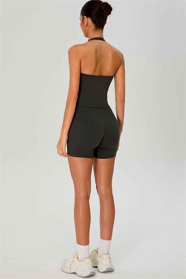 The Solid Halter Tank Top