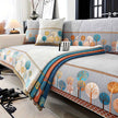 Pet Proof Couch Cover - Boho Chenille Sofa Cover with Tree Embroidery