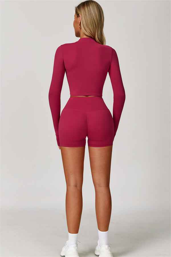 The Eloise Jacket Sports Bra Shorts 3-Piece Set