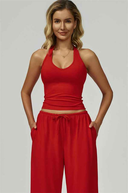 The Sprint Halter Tank Top Sweatpants 2-Piece Set