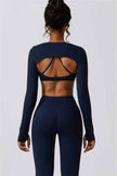 Juno Star Crop Top Sports Bra Leggings 3-Piece Set