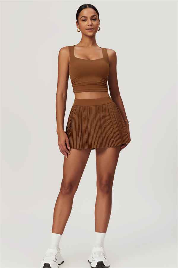 The Balance Crop Top Tennis Skirt 2-Piece Set