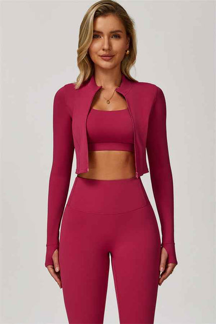 The Eloise Jacket Sports Bra Leggings 3-Piece Set