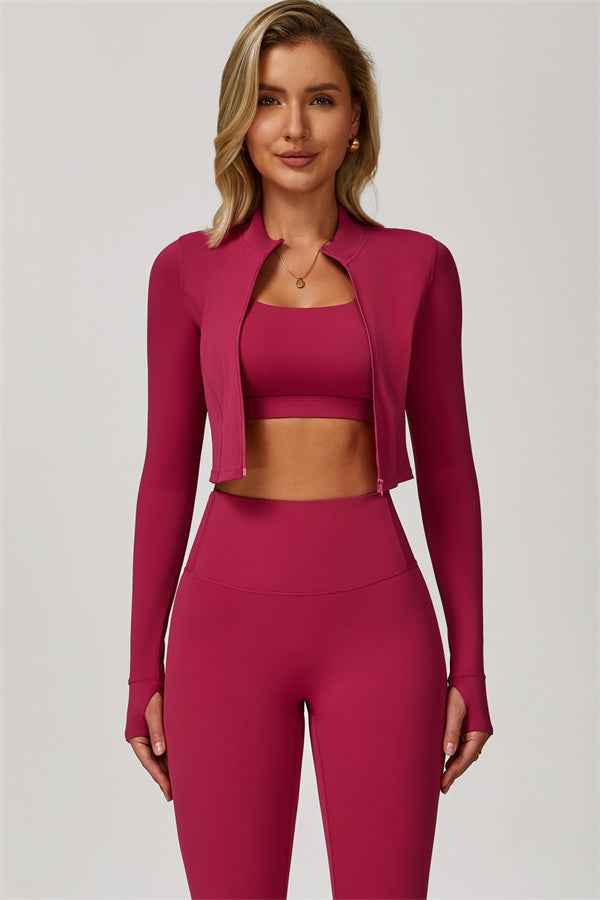 The Eloise Jacket Sports Bra Leggings 3-Piece Set