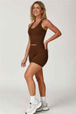 The Enigma Cross Back Vest Shorts 2-Piece Set