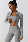 Juno Star Jacket Sports Bra Leggings 3-Piece Set