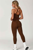 The Enigma Cross Back Vest Leggings 2-Piece Set