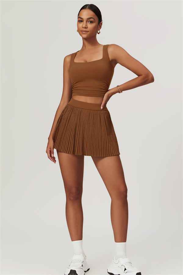 The Balance Crop Top Tennis Skirt 2-Piece Set