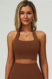 The Seraphine Halter Crop Top Leggings 2-Piece Set