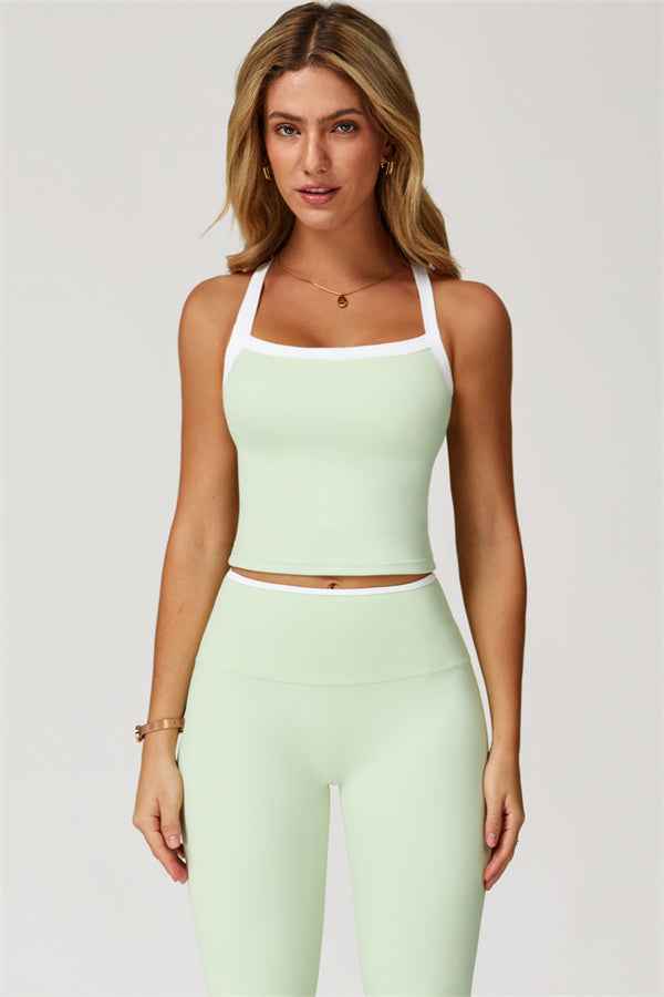 The Quest Cross Back Crop Top Leggings 2-Piece Set