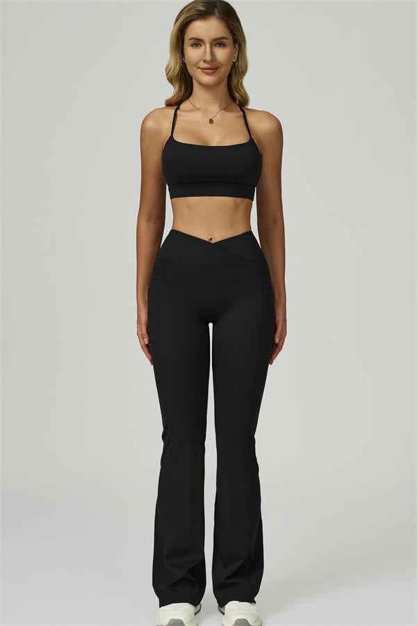 The Flourish Sports Bra Flared Leggings 2-Piece Set