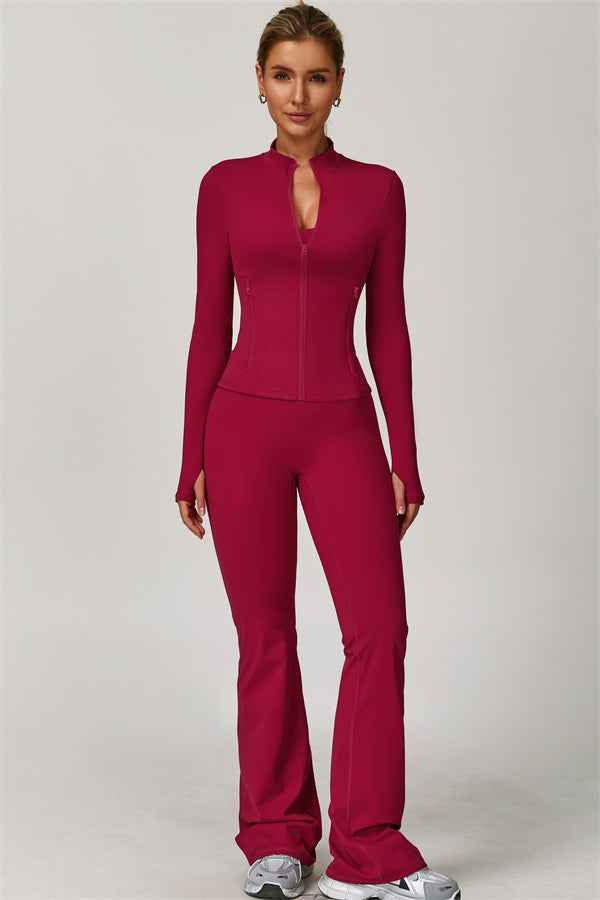 The Refresh Jacket Flared Leggings 2-Piece Set