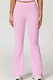The Quest Cross Back Crop Top Flared Leggings 2-Piece Set