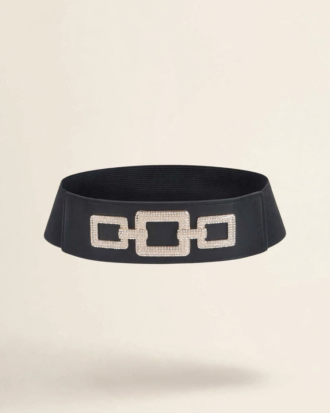 Rhinestone Link Elastic Belt