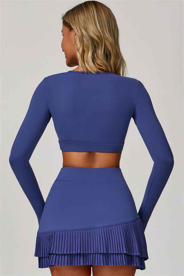 The Lavish Long Sleeve Cut-out Crop Top