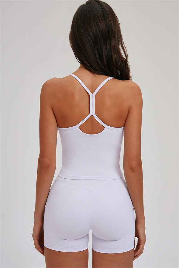 The Svelte Cross Back Tank Top Shorts 2-Piece Set