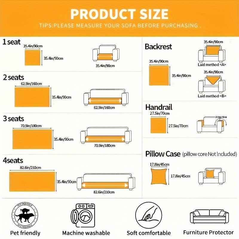 Waterproof Couch Cover, Non-Slip Panda Pattern Sofa Cover