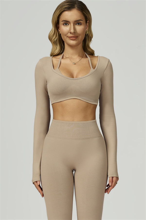 The Prime Long Sleeve Crop Top Leggings 2-Piece Set